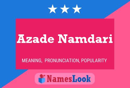 Azade Namdari Naam Poster