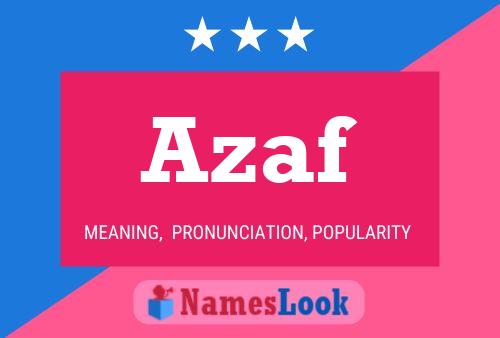 Azaf Naam Poster