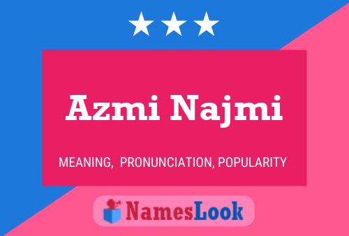 Azmi Najmi Naam Poster