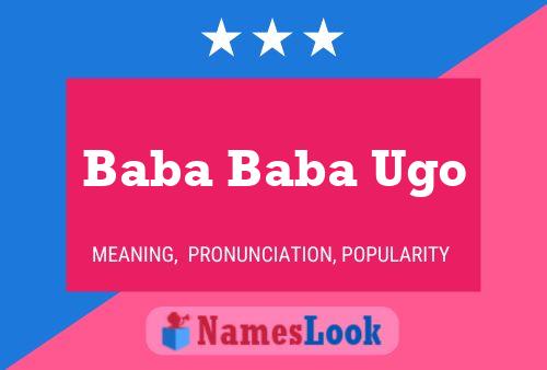 Baba Baba Ugo Naam Poster