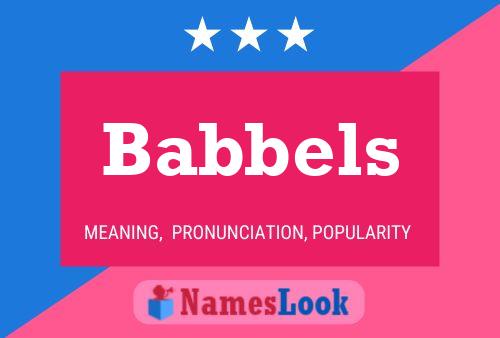 Babbels Naam Poster