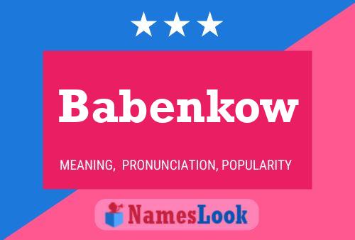 Babenkow Naam Poster