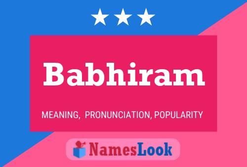 Babhiram Naam Poster