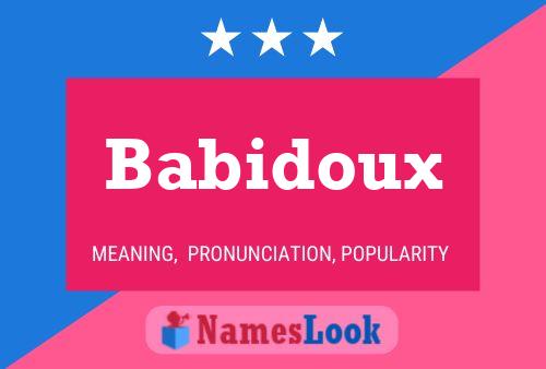 Babidoux Naam Poster