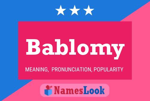 Bablomy Naam Poster