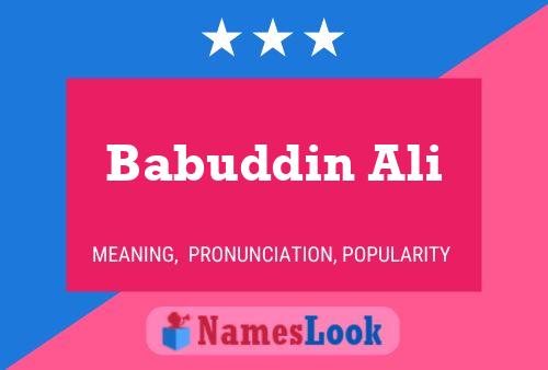 Babuddin Ali Naam Poster