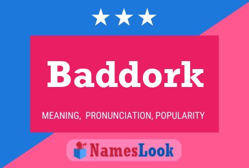 Baddork Naam Poster