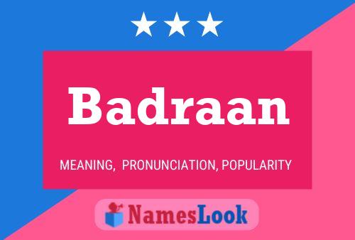 Badraan Naam Poster