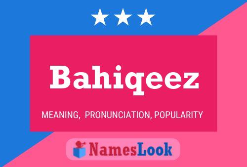 Bahiqeez Naam Poster