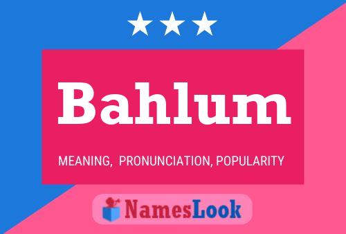 Bahlum Naam Poster