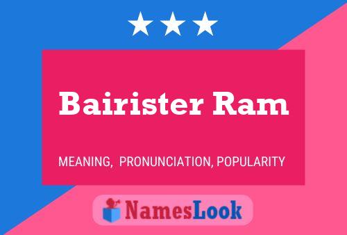 Bairister Ram Naam Poster