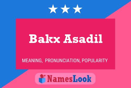 Bakx Asadil Naam Poster