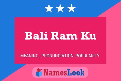 Bali Ram Ku Naam Poster