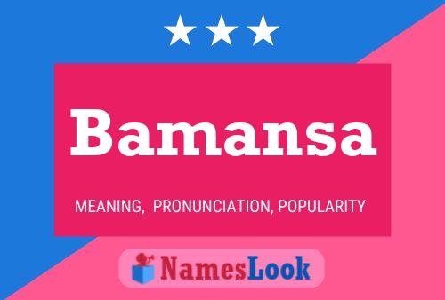 Bamansa Naam Poster