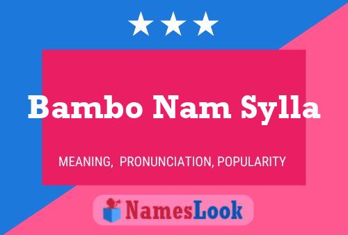 Bambo Nam Sylla Naam Poster