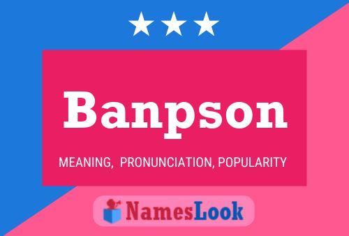 Banpson Naam Poster