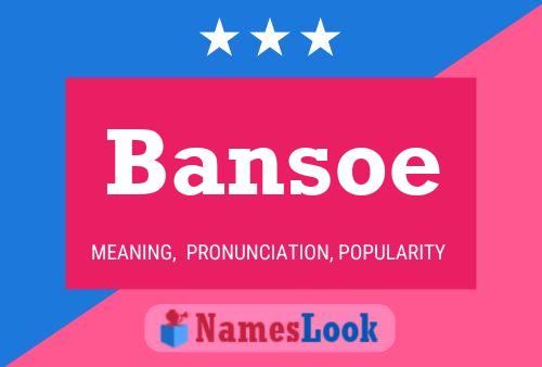 Bansoe Naam Poster