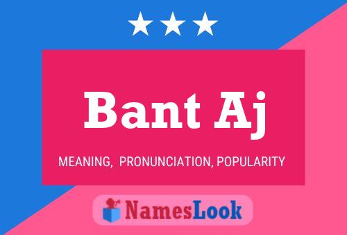 Bant Aj Naam Poster