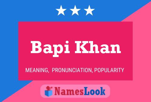 Bapi Khan Naam Poster