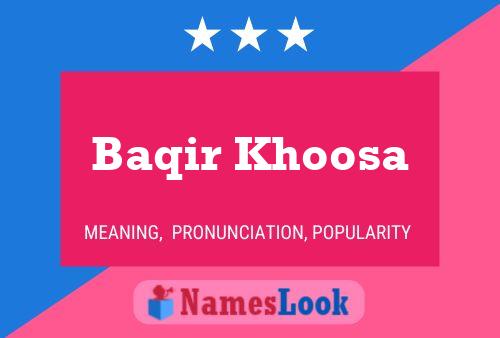 Baqir Khoosa Naam Poster