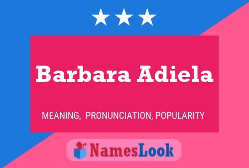 Barbara Adiela Naam Poster