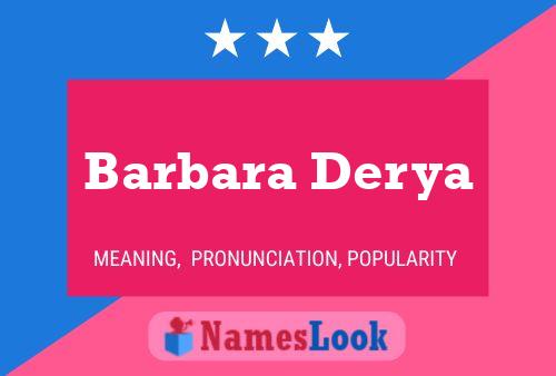 Barbara Derya Naam Poster