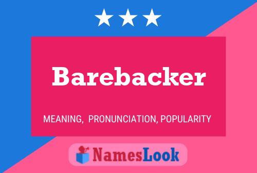 Barebacker Naam Poster