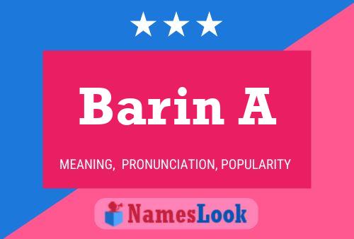 Barin A Naam Poster