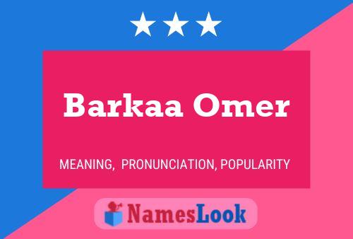 Barkaa Omer Naam Poster