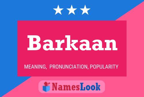 Barkaan Naam Poster