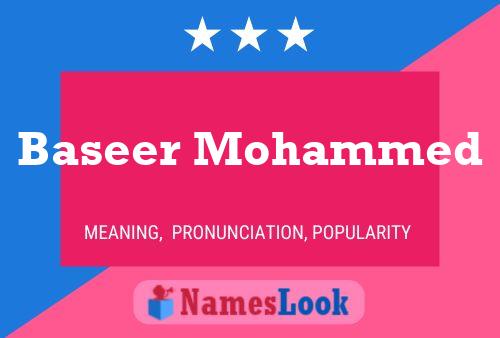 Baseer Mohammed Naam Poster