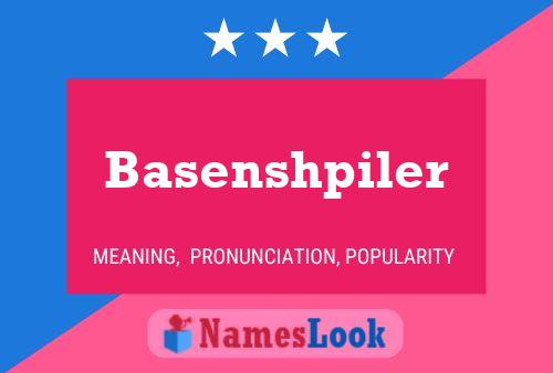 Basenshpiler Naam Poster