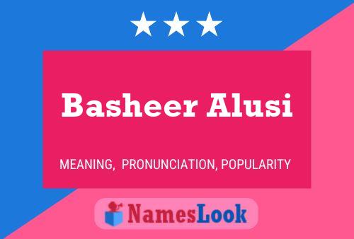 Basheer Alusi Naam Poster