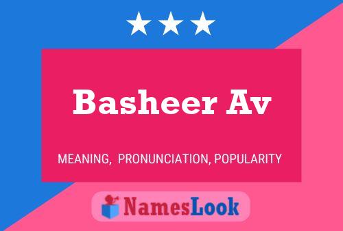 Basheer Av Naam Poster