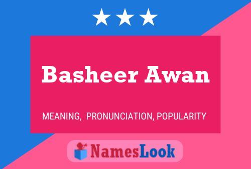 Basheer Awan Naam Poster