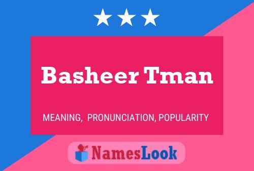 Basheer Tman Naam Poster