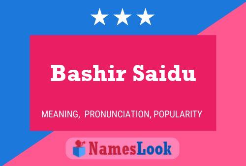 Bashir Saidu Naam Poster