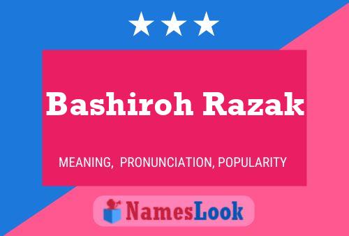 Bashiroh Razak Naam Poster