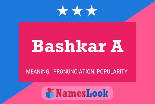 Bashkar A Naam Poster