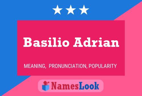 Basilio Adrian Naam Poster