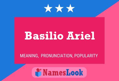 Basilio Ariel Naam Poster