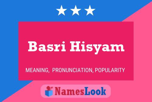 Basri Hisyam Naam Poster