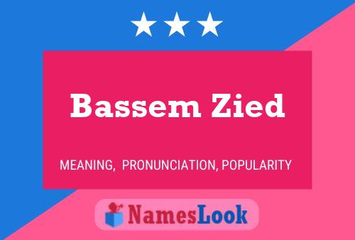 Bassem Zied Naam Poster