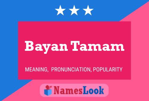 Bayan Tamam Naam Poster