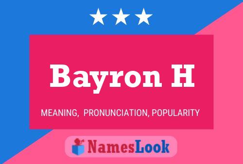 Bayron H Naam Poster