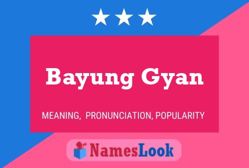 Bayung Gyan Naam Poster