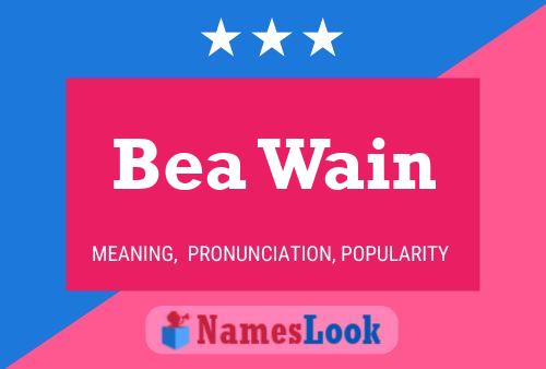 Bea Wain Naam Poster