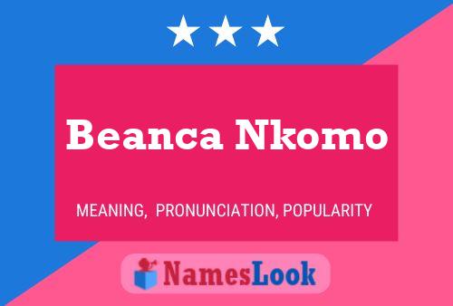 Beanca Nkomo Naam Poster