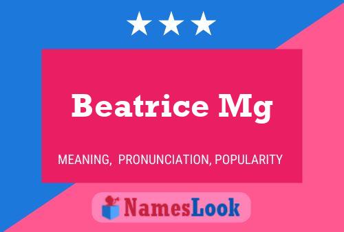 Beatrice Mg Naam Poster