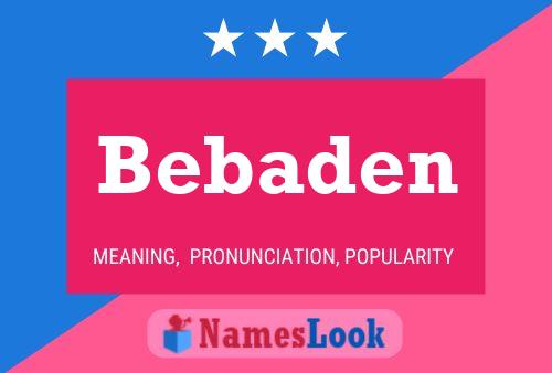 Bebaden Naam Poster